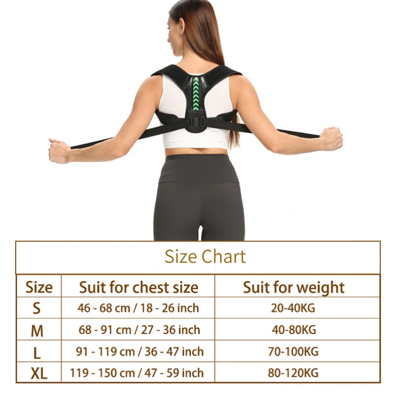 Posture Corrector Belt - Adjustable Back & Shoulder Support Brace