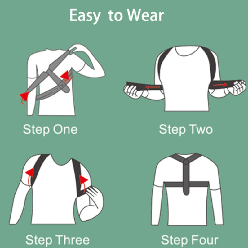 Posture Corrector Belt - Adjustable Back & Shoulder Support Brace