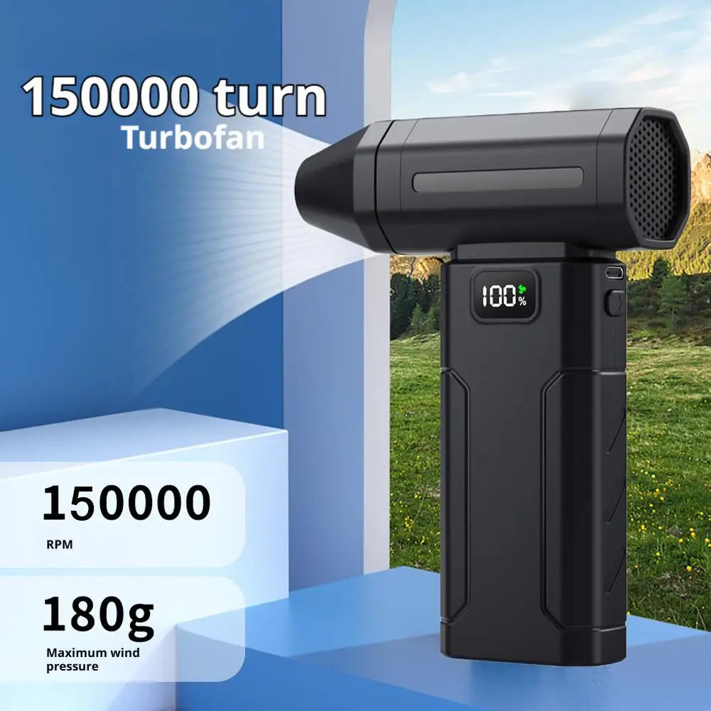 X8 Brushless Turbo Portable Jet Fan Blower 150000RPM, Electric Air Blower, Vacuum Dust Cleaner