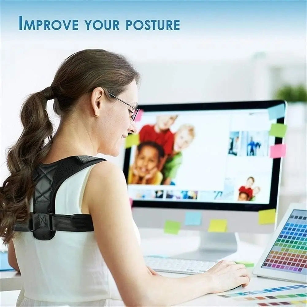 Posture Corrector Belt - Adjustable Back & Shoulder Support Brace