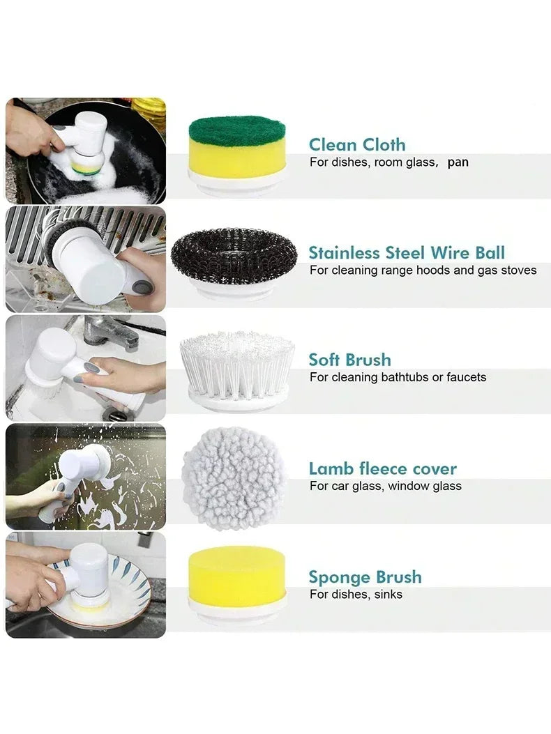 Electric Cordless Spin Scrubber