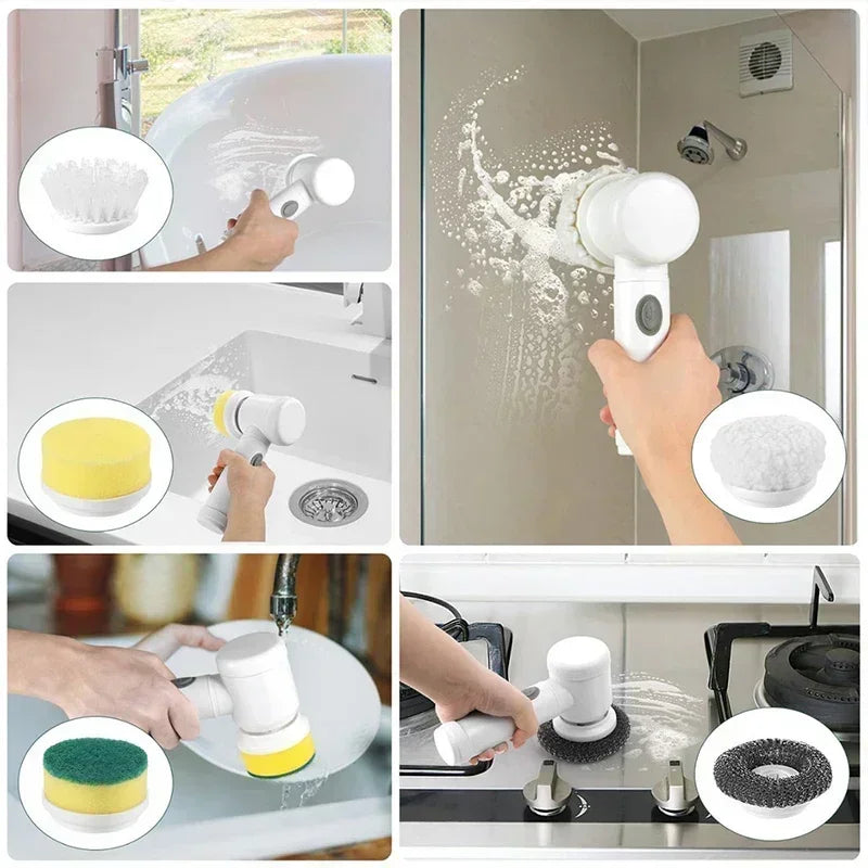 Electric Cordless Spin Scrubber