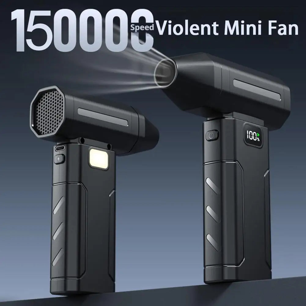 X8 Brushless Turbo Portable Jet Fan Blower 150000RPM, Electric Air Blower, Vacuum Dust Cleaner