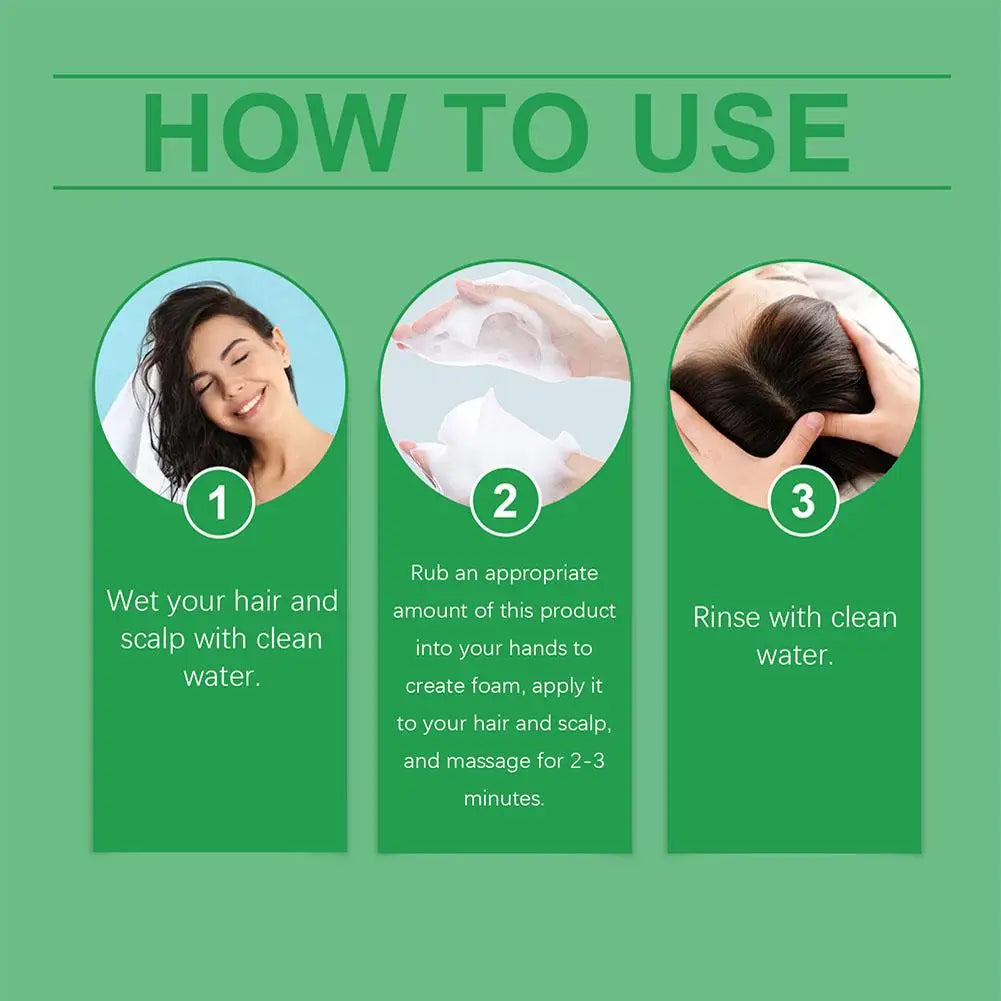 100ML Natural Rosemary Hair Shampoo for Men & Women - Dandruff Reduction Hair Loss Prevention Scalp Nourishment & Moisturization