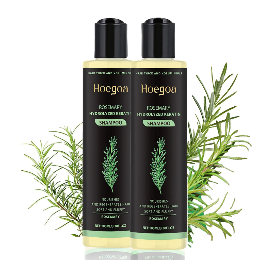 100ML Natural Rosemary Hair Shampoo for Men & Women - Dandruff Reduction Hair Loss Prevention Scalp Nourishment & Moisturization