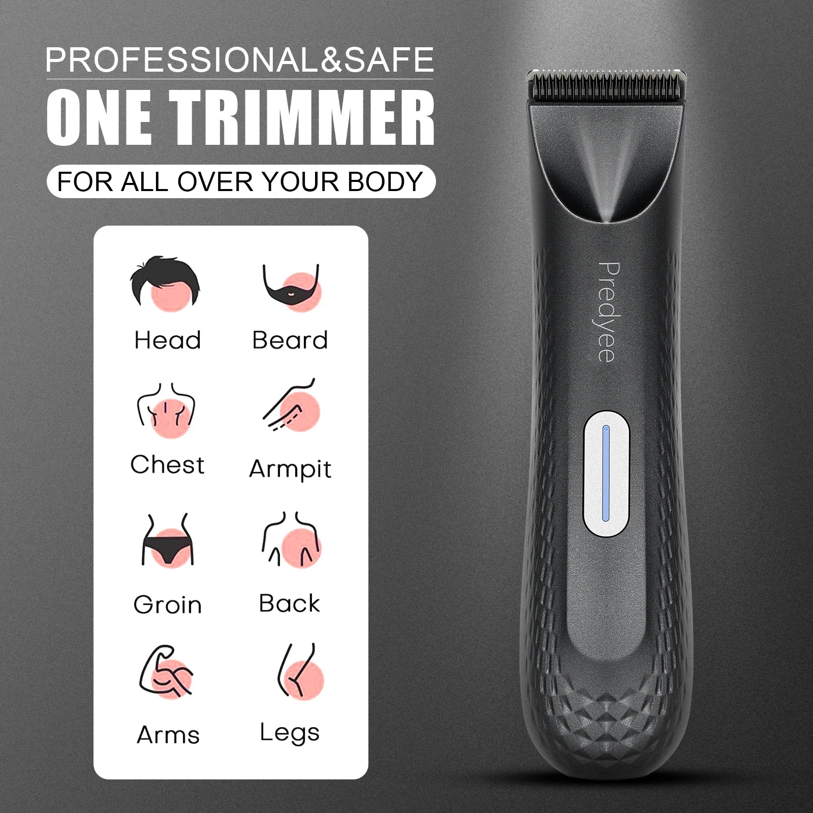 Cartixo Pro Body Trimmer-Waterproof Rechargeable Grooming Kit